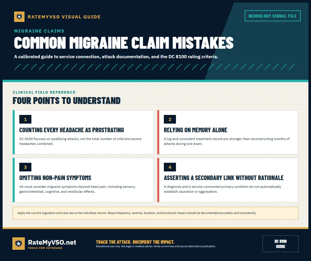 Four common documentation and nexus mistakes.