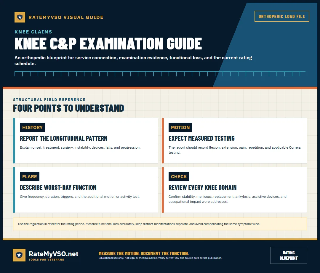 History, motion testing, flare-ups, and report-review guide.